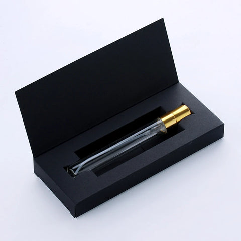 50 Pcs/Lot 10ml Perfume Bottle With Packing Box Atomizer Empty Parfum Black And White Packaging