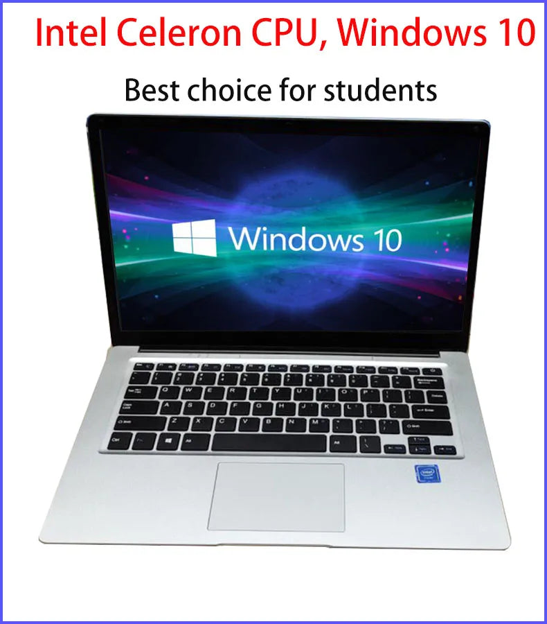 2022 New 14 inch Portable Laptop School N3350 CPU 6GB RAM 64GB Windows 10 Sales Notebook Cheap gaming Netbook