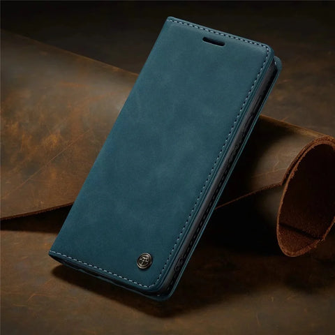 Matte Leather Flip Cover for Samsung