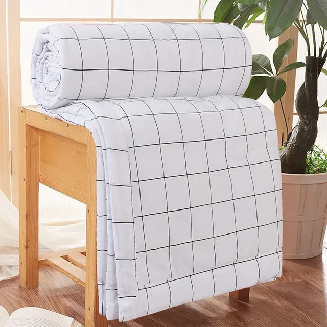 Soft Summer Quilt Breathable Throw Airplane Blankets