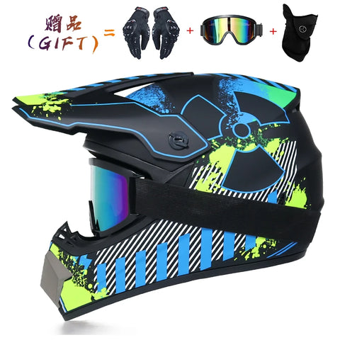 Send 3 pieces gift motorcycle helmet children off-road helmet bike downhill AM DH cross helmet capacete motocross casco