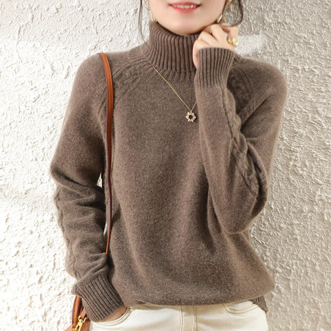 Soft & Warm Long Turtleneck Sweaters for Female Winter Clothes