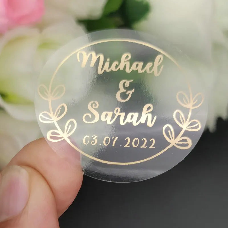 Wedding Engagement Anniversary Party Favors Label Stickers