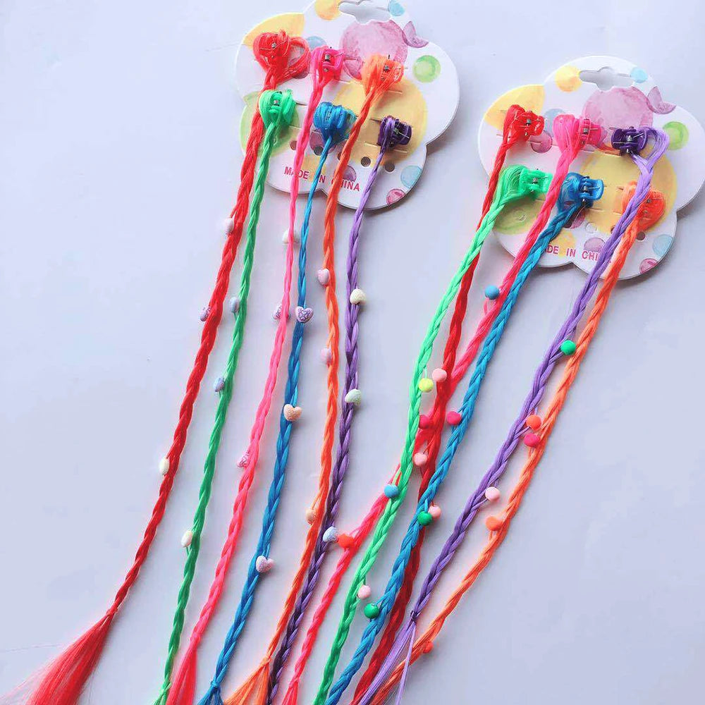 6pcs/Set Women Girls Hair clip Claw Wig Ponytail Holder Hair Accessories Headband Kids Twist Braid Headdress Hair Braider