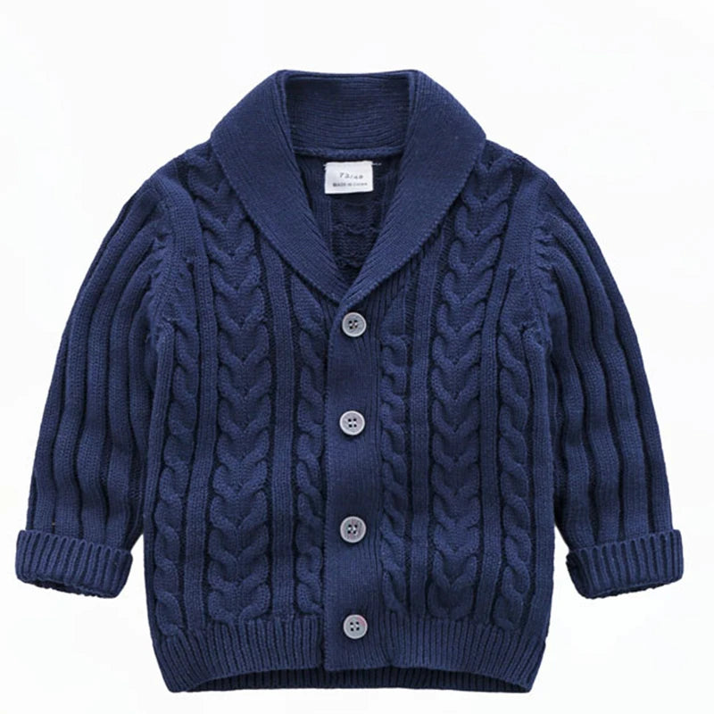 2022 Kids Jacket Handsome Baby Boys Knitting Sweaters Children Clothing Girls Cardigan Baby Spring Autumn Outfit Coat Costumes