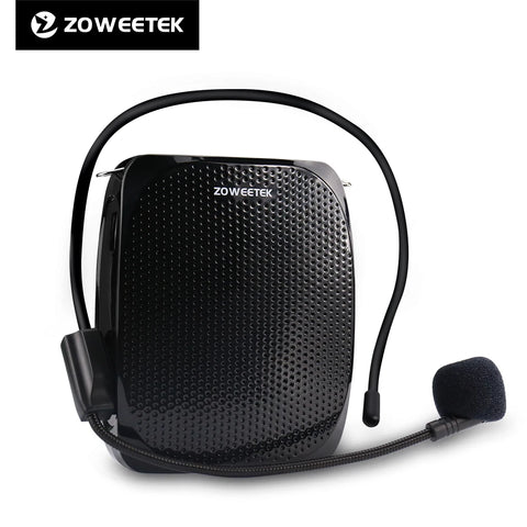 Zoweetek Portable Rechargeable Mini Voice Amplifier Speaker with Wired Microphone for Teachers Supports MP3 Format Audio Z258