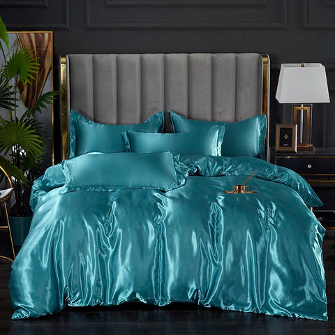 Rayon Satin Bedding Set, Duvet Cover Set