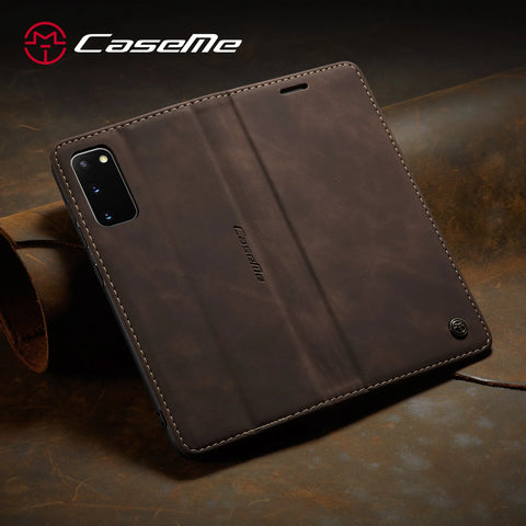 Flip Magnetic Leather Wallet Cover For Samsung Galaxy