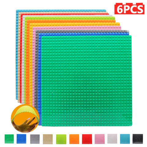 6pcs/set Base Plate 32*32 32*16 Studs Classic Figures Building Blocks Plates Bricks Baseplate Blocks Children Toys For Kid Gifts