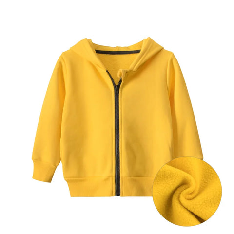 Cotton Zipper Villus Casual Simplified Coat Sweatshirt Clothing