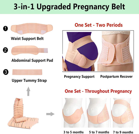 Clothes Belt Adjustable Waist Care Maternity Abdomen Brace Protector Pregnancy