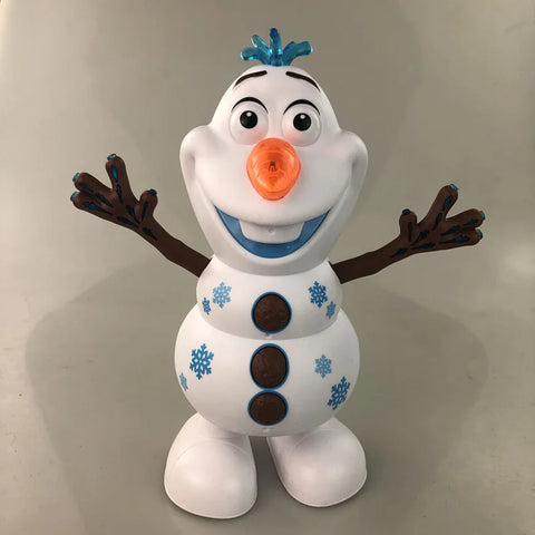 Disney Movie Anime Figure Frozen Olaf Snowman Electronic Smart Dancing Robot With Music Kids Gifts Snow man Robot Toys