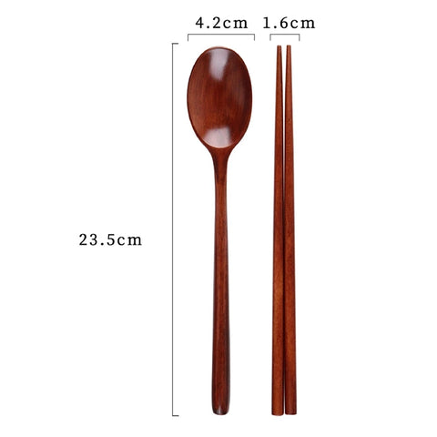 Handmade Jujube Tree Wooden Korean Dinnerware Combinations Utensil,5 Set of Spoons and Chopsticks Promotion