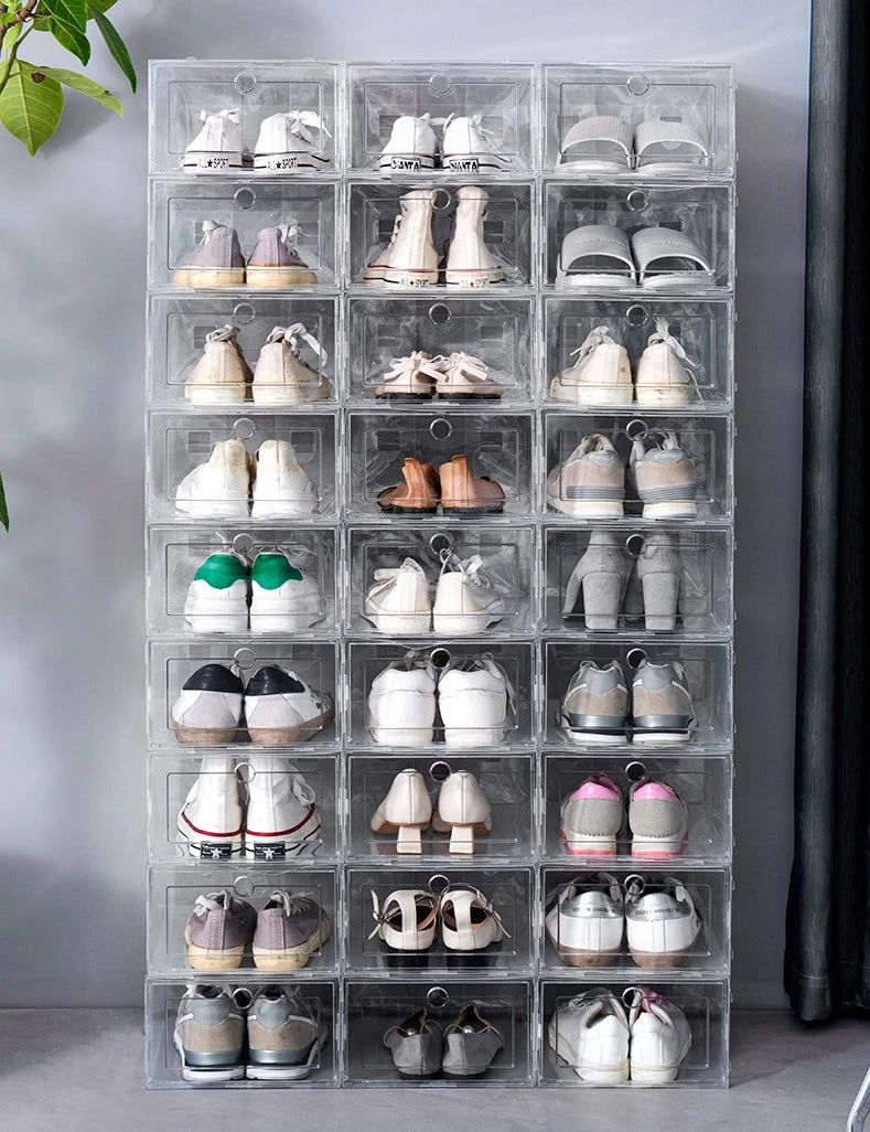 Clear Door Home Closet Organizer Case Shelf  Stack Display Canada Delivery