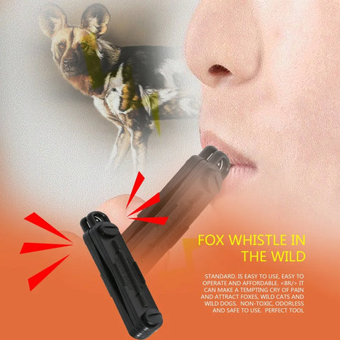 2024 New Outdoor Fox Down Fox Blaster Call Whistle Hunting Tools Camping Calling Rabbit Game Caller Animal Dropshipping