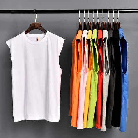 Round Neck Sleeveless T Shirt Vest