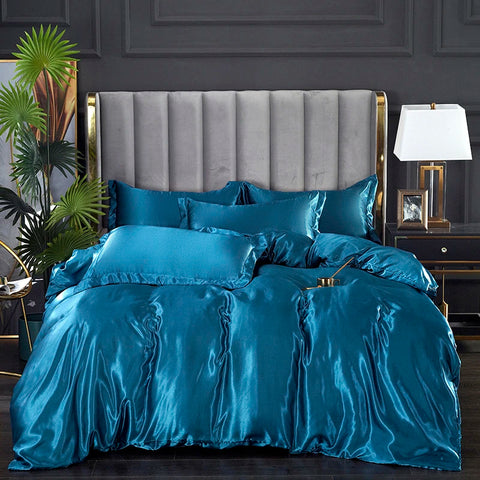 Rayon Satin Bedding Set, Duvet Cover Set