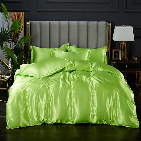 Rayon Satin Bedding Set, Duvet Cover Set