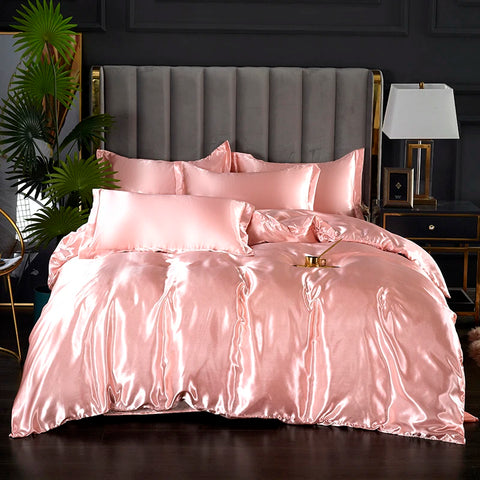 Rayon Satin Bedding Set, Duvet Cover Set