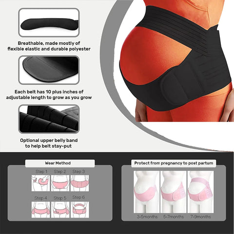 Clothes Belt Adjustable Waist Care Maternity Abdomen Brace Protector Pregnancy