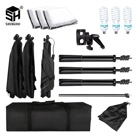 Photography Studio Softbox Lighting Kit Arm for Video & YouTube Continuous Lighting Professional Lighting Set Photo Studio