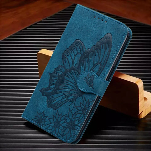 Butterfly Leather Flip Cover For iPhone