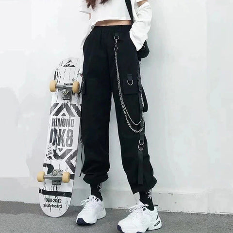 Women Cargo Pants 2023 High Waist Streetwear