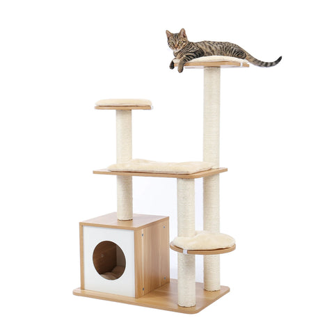 Tree Scratcher Pole Furniture Gym House Toy Cat Jumping Platform