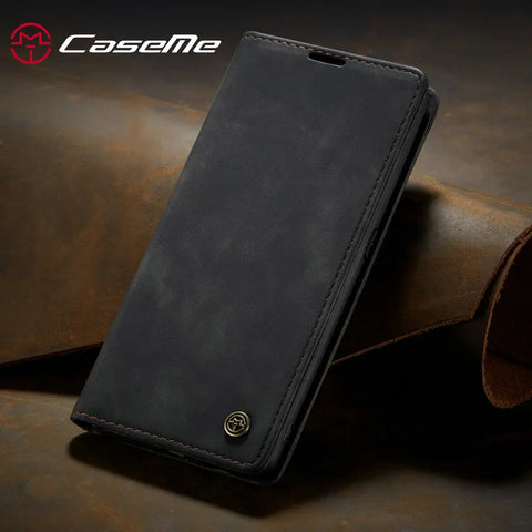 Flip Magnetic Leather Wallet Cover For Samsung Galaxy