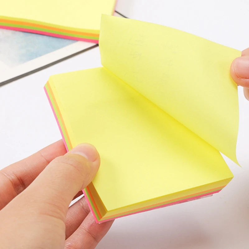 Sticky Notes Self-Sticky Annotation Waterproof Translucent Color Memo Pad
