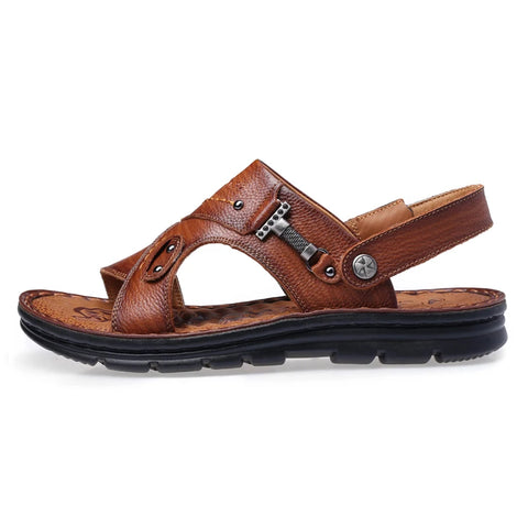 Fashion  Men Sandals Genuine Leather