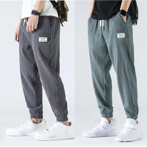 Men Summer Fashion Hip Hop Style Ice Silk Outdoor Comfort Jogger