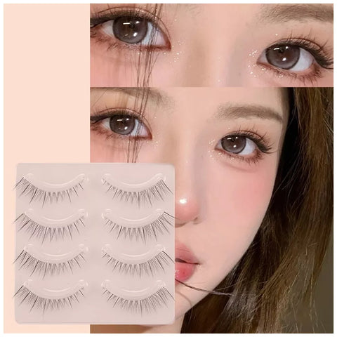 4pairs Natural False Eyelashes