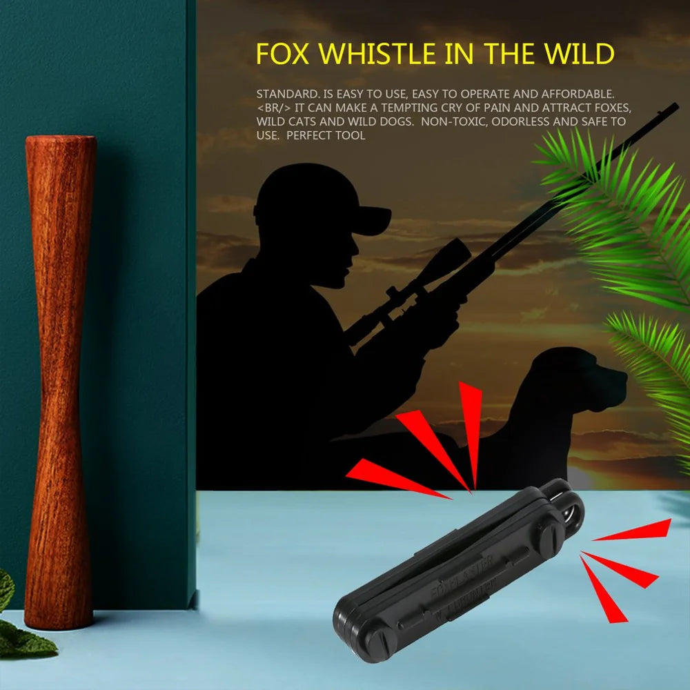 2024 New Outdoor Fox Down Fox Blaster Call Whistle Hunting Tools Camping Calling Rabbit Game Caller Animal Dropshipping