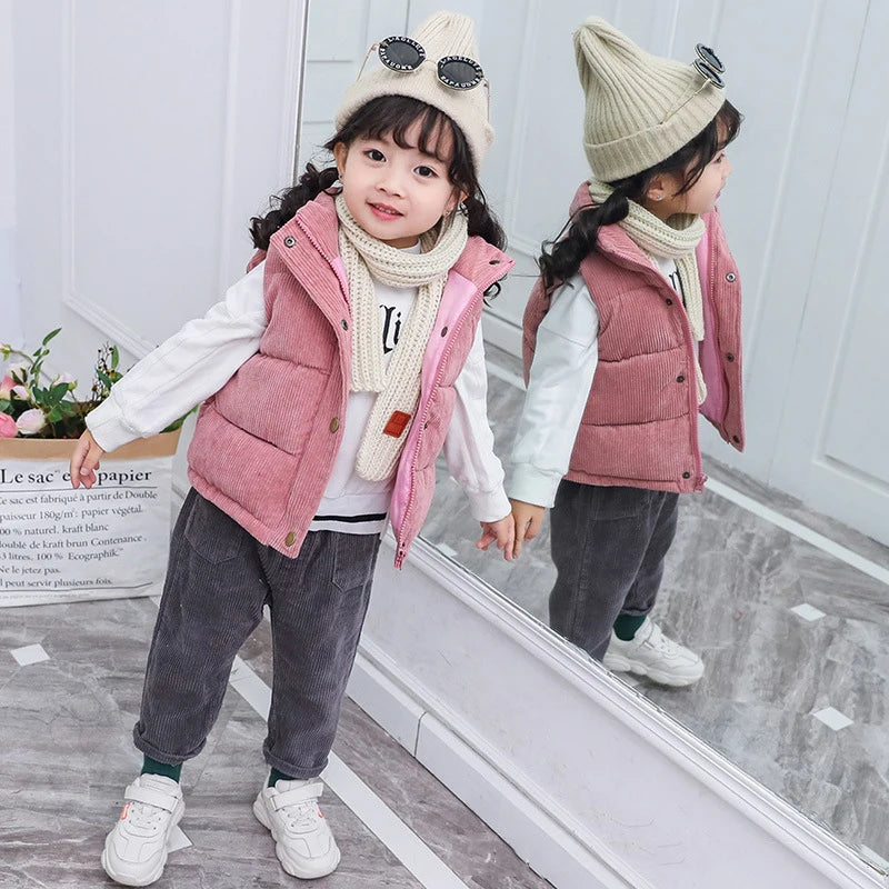 Kids Warm Vest  Winter Girls Boys