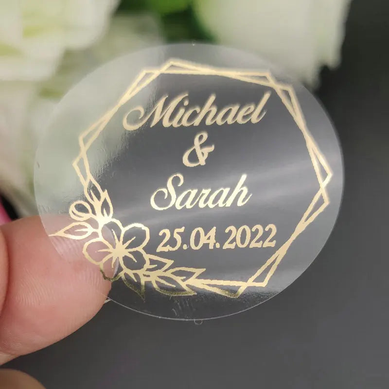 Wedding Engagement Anniversary Party Favors Label Stickers