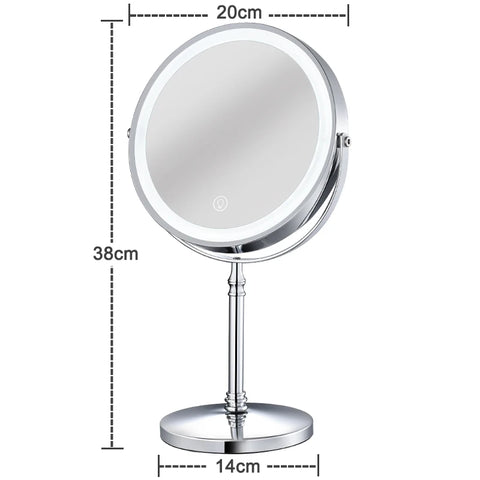 8 Inch Gold Makeup Mirror With Light USB Charging