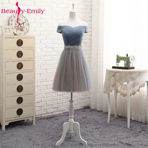 Beauty-Emily V Neck Bridesmaid Dresses Long for Wedding Elegant A Line Tulle Pink Party Gowns for Wedding Guests Prom Dress