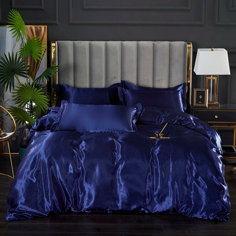 Rayon Satin Bedding Set, Duvet Cover Set