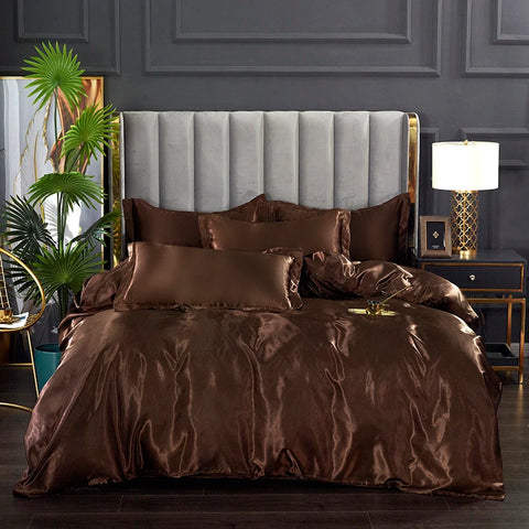 Rayon Satin Bedding Set, Duvet Cover Set