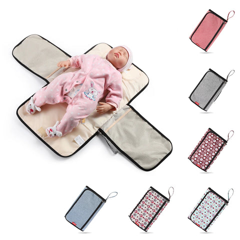 New 3 in 1 Waterproof Changing Pad Diaper Travel Multifunction Portable Baby Diaper Cover Mat Clean Hand Folding Diaper Bag