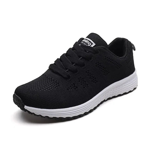 Casual Shoes Fashion Breathable Walking Mesh Flat Shoes Sneakers