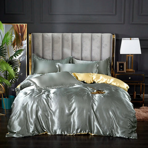 Rayon Satin Bedding Set, Duvet Cover Set