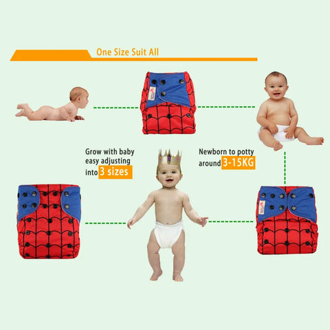 Washable Reusable Cloth Diaper Ecological Adjustable Real Pocket Nappy