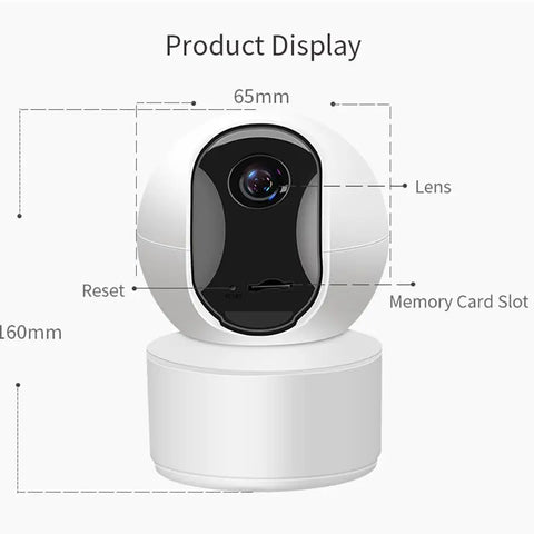 8MP 4K 2022 Version Indoor WiFi Surveillance Camera 360° AI Human Detection Tracking Two-Way Audio For Baby/Pet