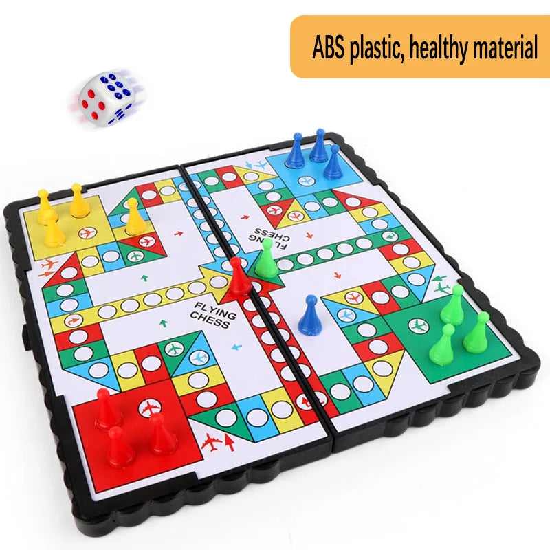 1 set of magnetic foldable flying chess board game