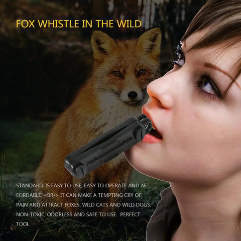 2024 New Outdoor Fox Down Fox Blaster Call Whistle Hunting Tools Camping Calling Rabbit Game Caller Animal Dropshipping