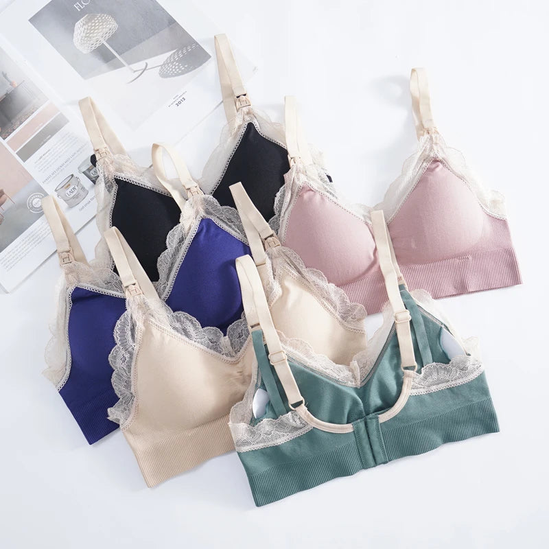 Breathable Seamless Maternity Breastfeeding Bras For Pregnant Women