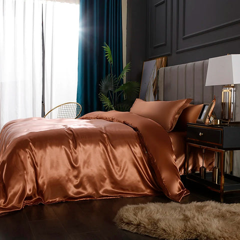 Rayon Satin Bedding Set, Duvet Cover Set