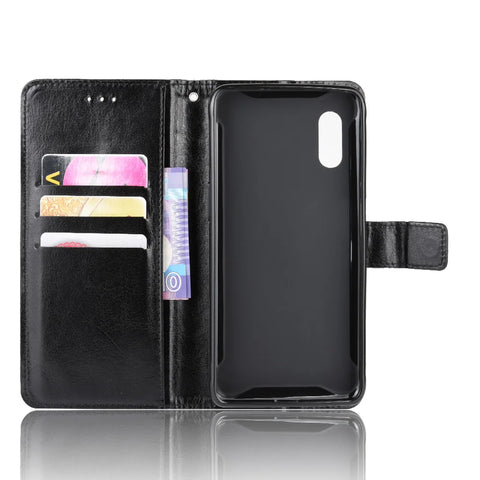 Luxury Leather Flip Wallet Phone Case 6.30" Stand Function Card Holder